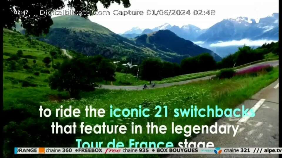 Capture Image Alpe d'Huez TV (bas débit) FRF